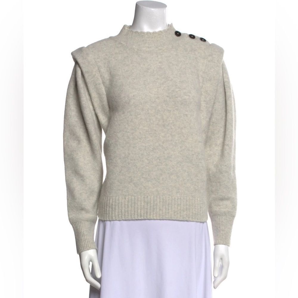 Isabel Etoile Marant Wool jumper elegant sweater size 34 luxury v-neck knitwear